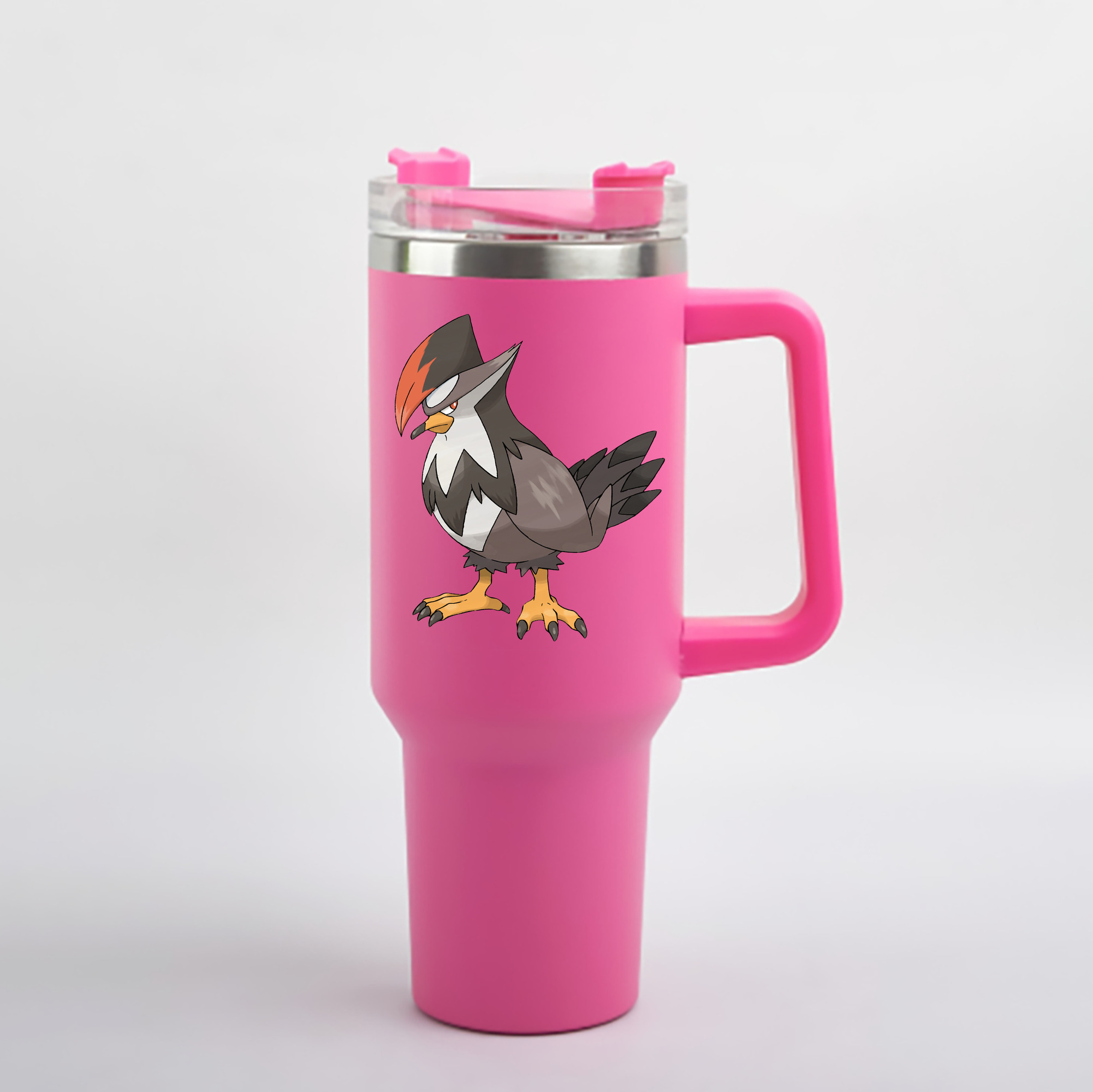（画像用） ポケットモンスター Pokémon 1200mL車用タンブラー - クリスタルステッカー（プラスチックストロー付き）